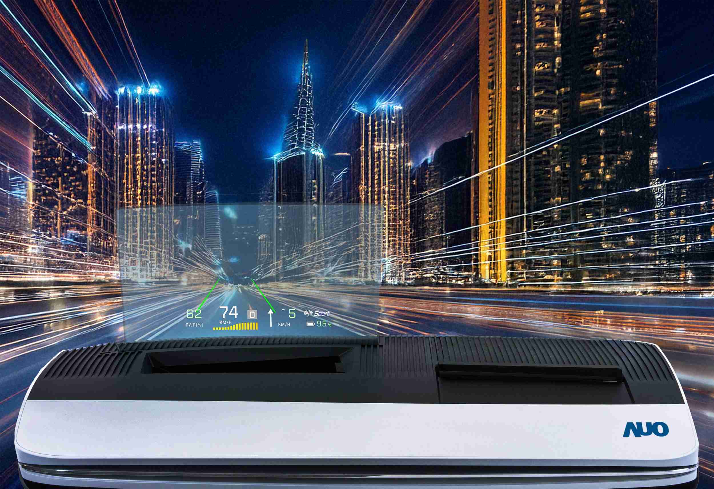 人生就是博推出13吋Micro LED抬头显示器，，提供高入眼亮度、、、、高色彩饱和度的显示质量，，，在阳光下或黑暗中都清晰可见，，并利用Micro LED模块体积小的优势，，，解决车用空间有限的痛点